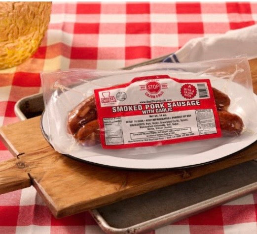 Smoked Pork Sausage with Garlic